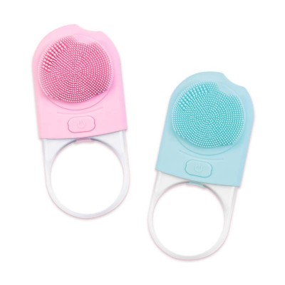 2021 Trend Silicone Facial Beauty Roller Massager Waterproof Facial Cleansing Brush Electric Mini Silicone Face Cleaning Brush